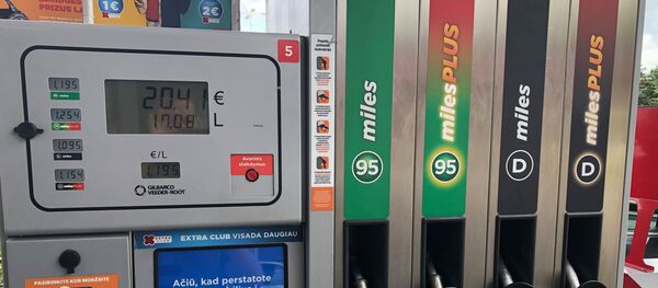 Заправочная станция в Вильнюсе, архивное фото - Sputnik Литва