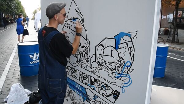 Уличный стиль: в Вильнюсе провели конкурс на лучшее граффити - Sputnik Литва