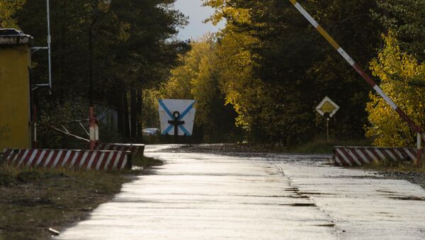 КПП при въезде на военный полигон Ненокса в Архангельской области - Sputnik Литва
