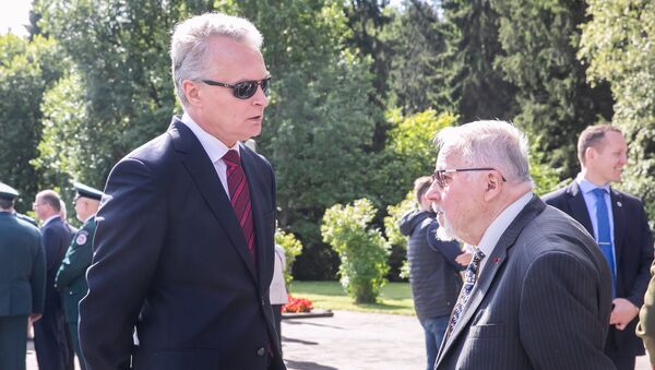Президент Литвы Гитанас Науседа и депутат Сейма Витаутас Ландсбергис, архивное фото - Sputnik Литва