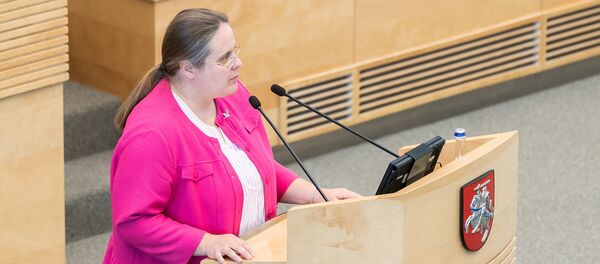 Член партии аграриев, депутат Сейма Агне Ширинскине, архивное фото - Sputnik Литва