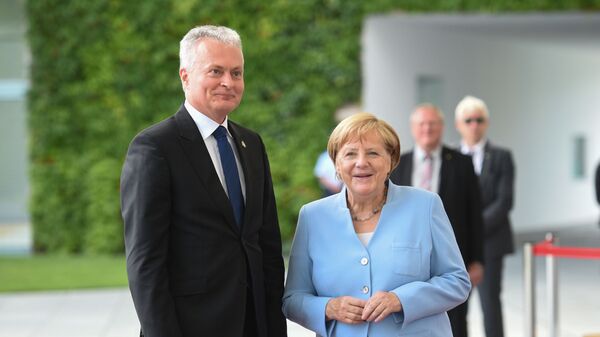 Gitanas Nausėda ir Angela Merkel - Sputnik Lietuva
