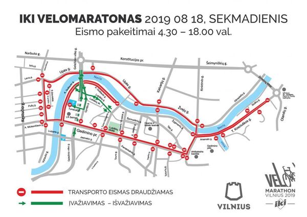 IKI Velomaratono 2019 metu Vilniuje keisis eismo organizavimas IKI Velomaratono 2019 metu Vilniuje keisis eismo organizavimas - Sputnik Lietuva