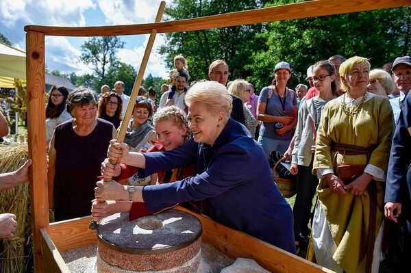 Экс-президент Литвы посетила Музей пчеловодства в Игналинском районе - Sputnik Литва