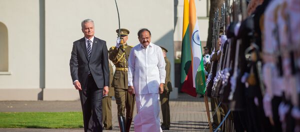 Gitanas Nausėda susitiko su Indijos viceprezidentu Venkaiah Naidu - Sputnik Lietuva