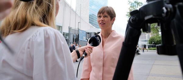 Estijos prezidentė Kersti Kaljulaid, archyvinė nuotrauka - Sputnik Lietuva