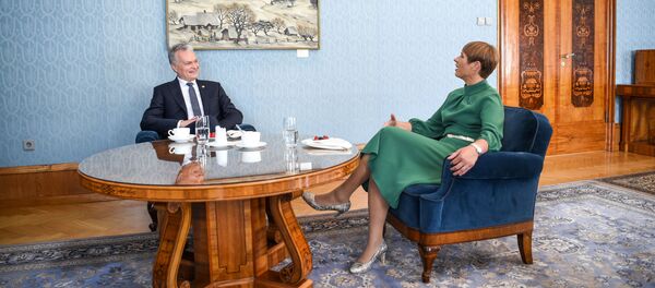 Президент Литвы Гитанас Науседа встретился с президентом Эстонии Керсти Кальюлайд Президент Литвы Гитанас Науседа встретился с президентом Эстонии Керсти Кальюлайд - Sputnik Литва