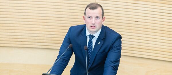 Министр экономики Литвы Виргиниюс Синкявичюс, 20 августа 2019 года Министр экономики Литвы Виргиниюс Синкявичюс, 20 августа 2019 года - Sputnik Литва